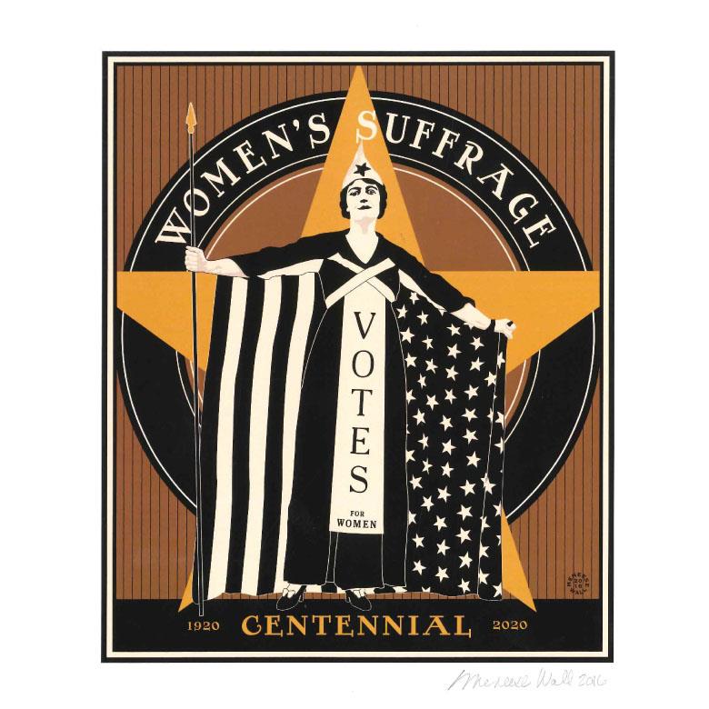 "Suffrage Superhero" Art Print
