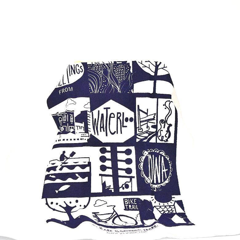 Waterloo Screenprinted Kitchen Towel