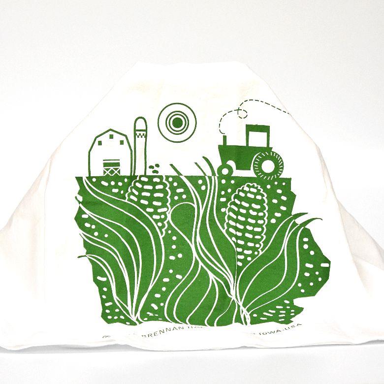 Iowa Farm Screenprinted Kitchen Towel