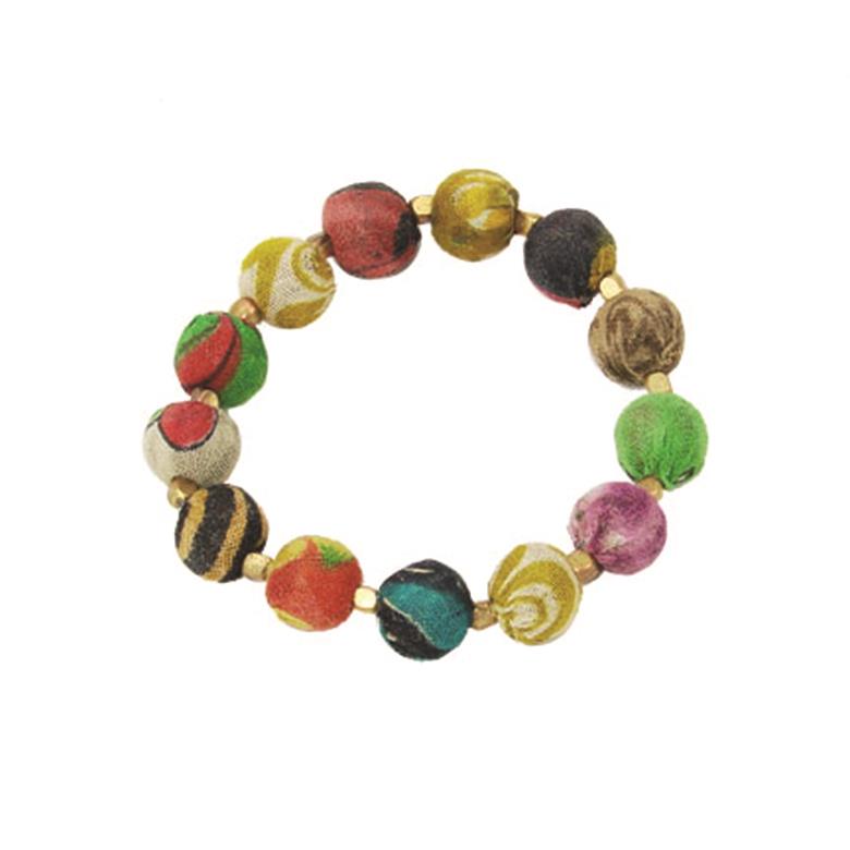 Kantha Bauble Bracelet