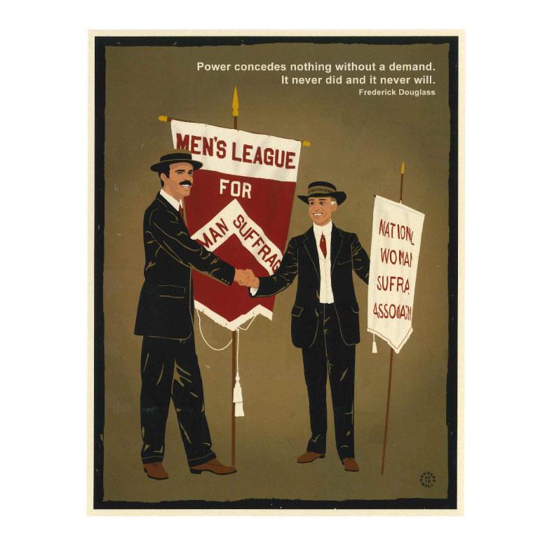 "Men For Women's Suffrage" Art Print