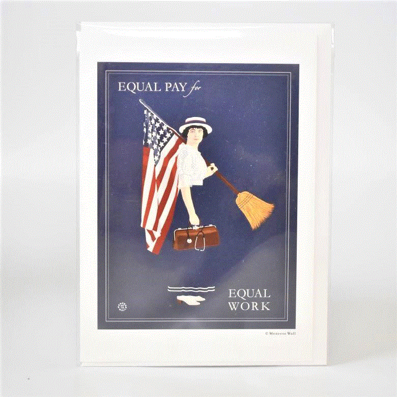 "Equal Pay for Equal Work" Notecard