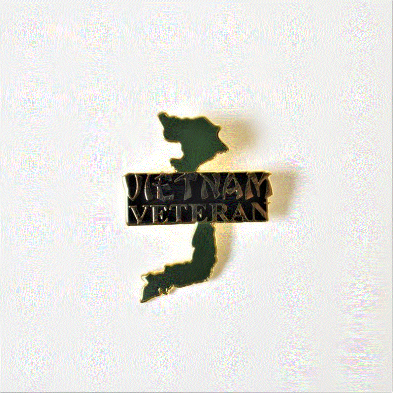 Vietnam Veteran In-land Green Pin