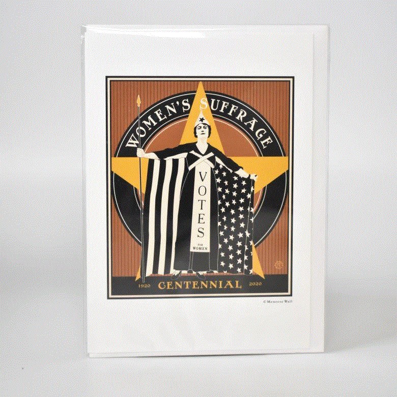 "Suffrage Superhero" Notecard