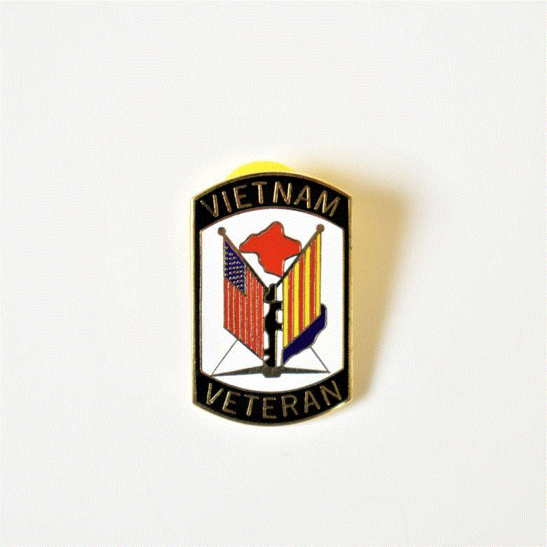 Vietnam Veteran Shield Pin