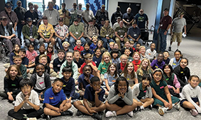 Kids meet American heroes at Waterloo museum