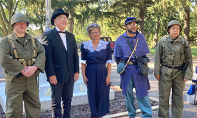 Vets featured in Waterloo Halloween spirit walk